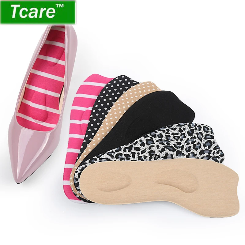 

Tcare 1Pair Shoe Support Pair of Anti-Slip High Sweat absorption 3/4 Massage Shoe Insoles Cushion Inserts for High Heels Sandals