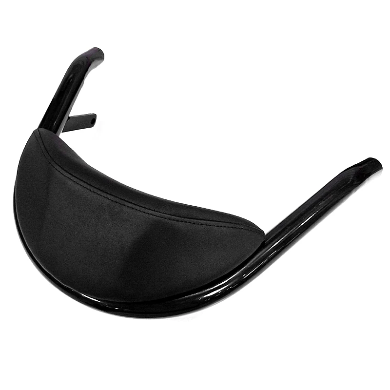 Rear Passenger Seat Bracket Support Sissy Bar Cushion Pad with Seat Grab Handlebar Rail (1)