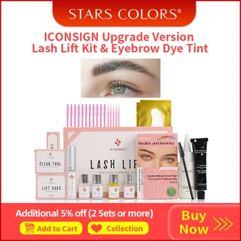 ICONSIGN Upgrade Version Lash Lift Kit Lash Lifting and Lash Tint Eyebrow Tint Kit Sell Together Eyelashes Perm Eyelash Growth 1