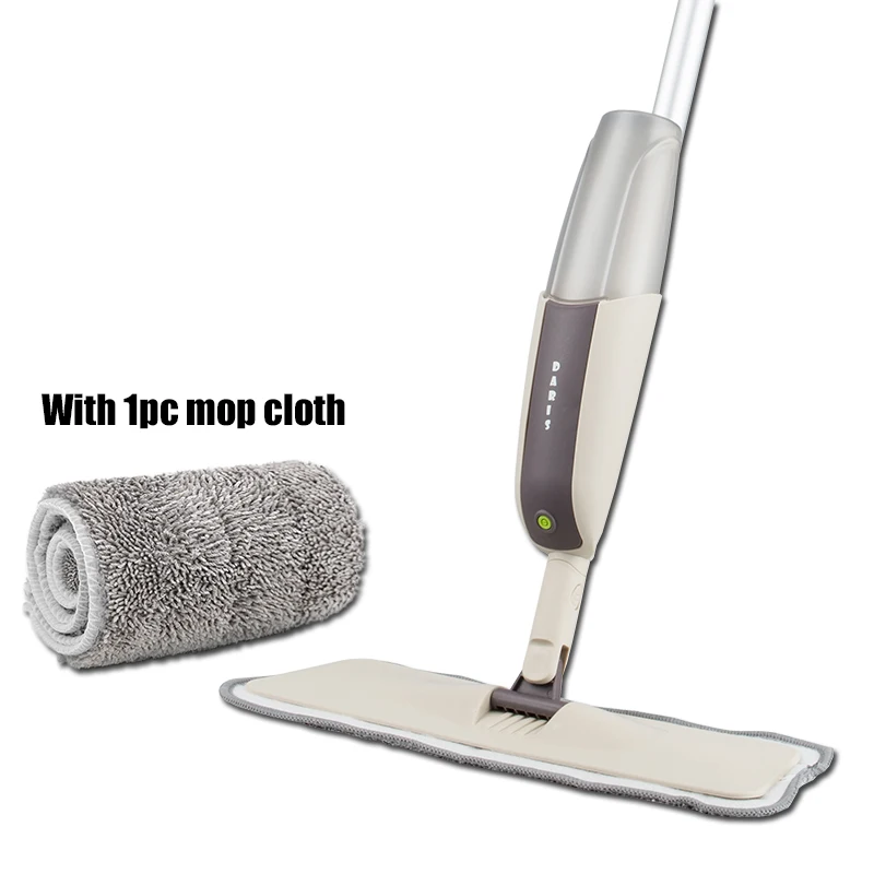 one mop Spray Floor Mop with Reusable Microfiber Pads 360 Degree Handle Mop for Home Kitchen Laminate Wood Ceramic Tiles Floor Cleaning - Color: one mop