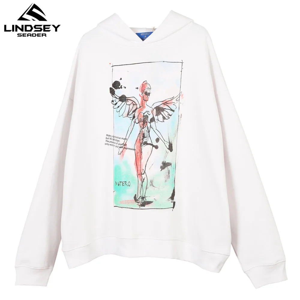 Линдси сидер 20FW фигурку Толстовка Harajuku Флисовые Толстовки Кофты Уличная 2020