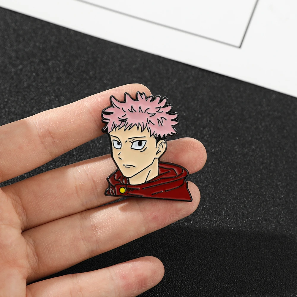 JJK Satoru Brooch Pins - Anime Figure Satoru Enamel Pins - Funny Gifts for  Anime Lovers