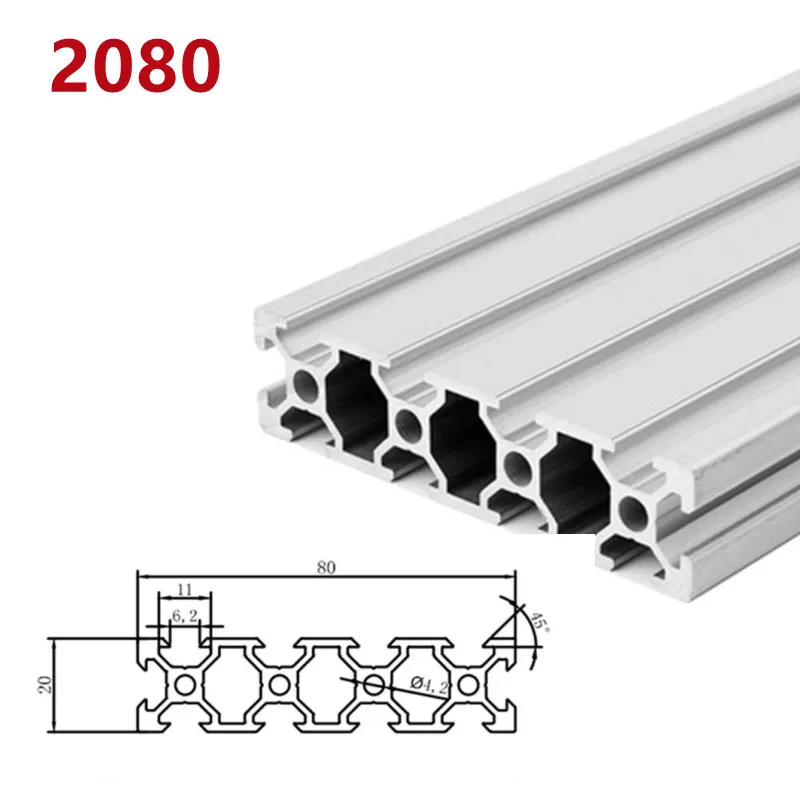 100mm 500mm comprimento do trilho linear para diy impressora 3d bancada cnc 04