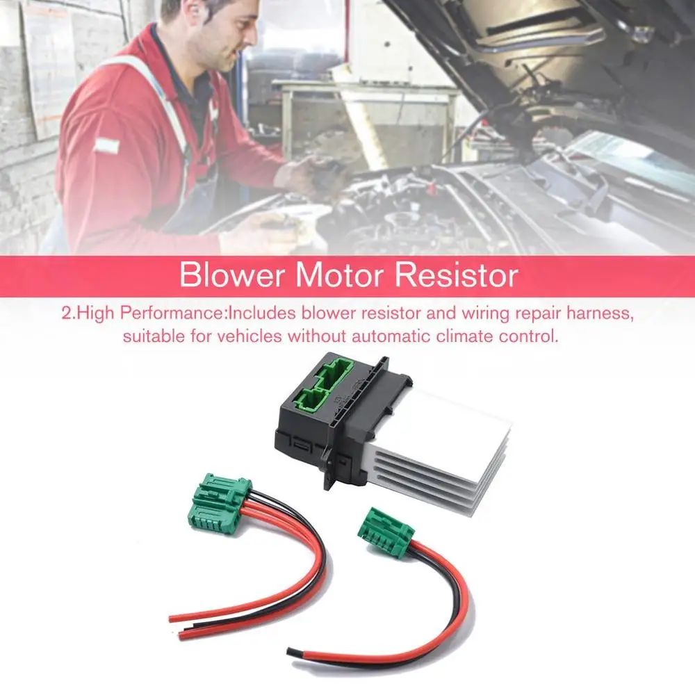 

Heater Blower Resistor & Plug Wire 6441.L2 6441L2 7701048390 7701207718 For Citroen C5/C3/C2 For Peugeot 207/207CC/607/1007