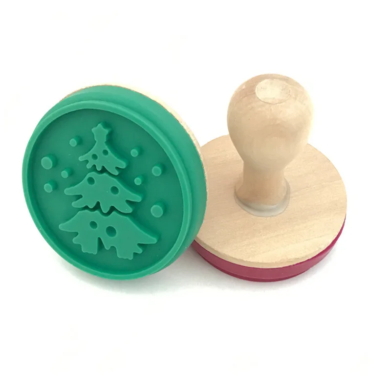 Wooden Stamps 6 шт./компл. мультфильм формочки для печенья прессформы Рождественская елка инструментов для приготовления печенья украшения торта Формы для выпечки Кухня гаджеты аксессуары - Цвет: Wooden Stamps
