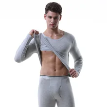 Новое модное термобелье, мужские кальсоны, мужской на зиму и осень, Теплые Топы+ штаны, комплект одежды для сна, термобелье