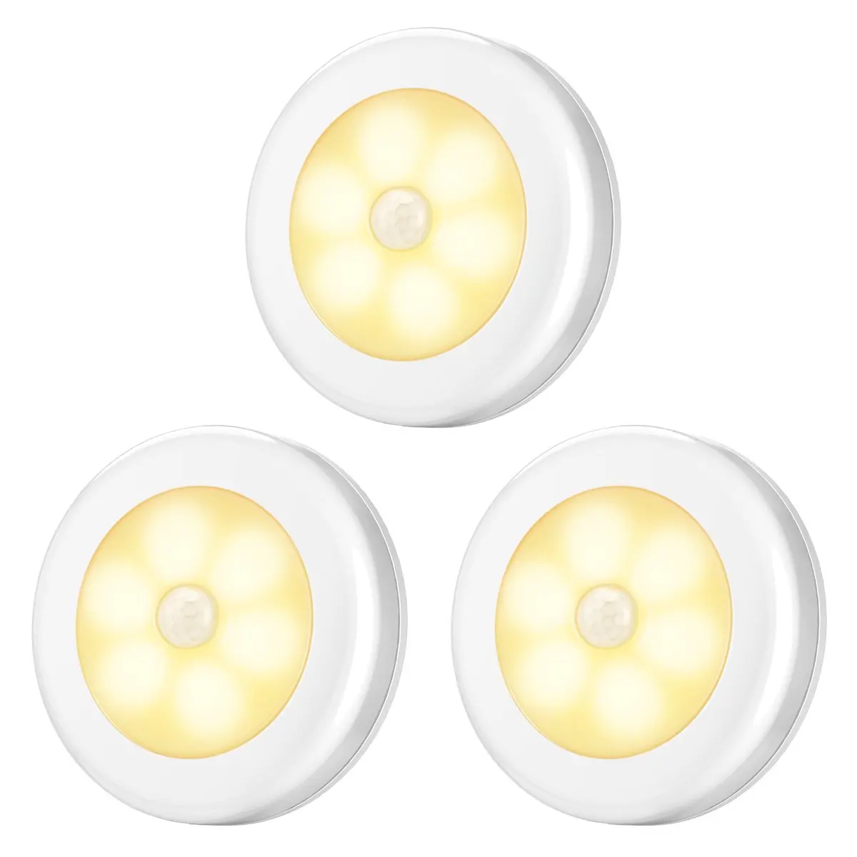 

Infrared PIR Motion Sensor 6 Leds Night Light Wireless Detector Wall Lamp Light Auto on/Off Closet Battery Power Stair Step Lamp