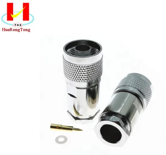 N Male Plug RF Coaxial Connector Clamp RG8 LMR400