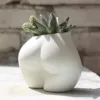 Nordic Style Female Body Plant Flower Pot Resin Flower Vase Chest Butt Shaped Vase Planter For Home Office Decorat Ornaments 1