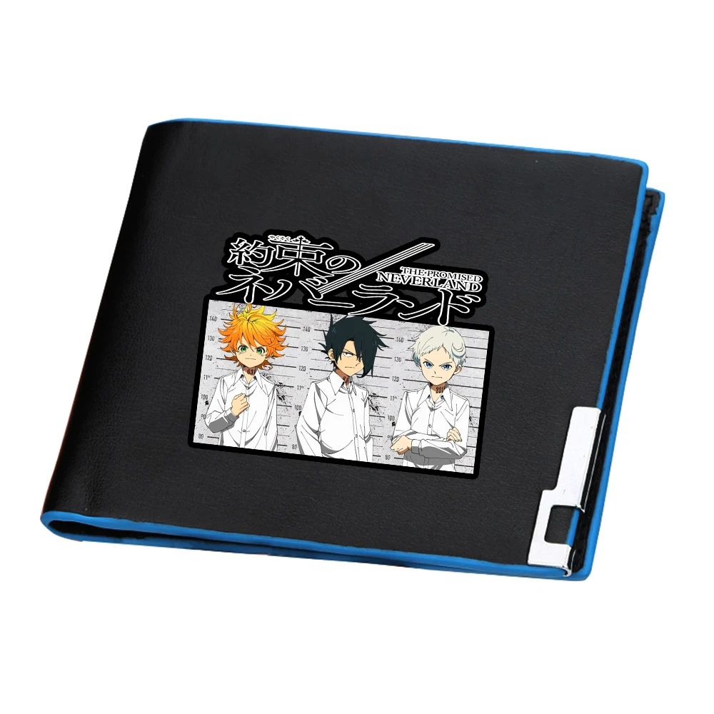 Короткий кошелек с рисунком из мультфильма Promised Neverland держатель для карт
