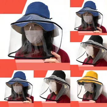 

50^Removable Protective Cap Anti-fog hat Anti-ultraviolet isolation Mask Sun Hat Pneumonia Peiod Protective Cap маска