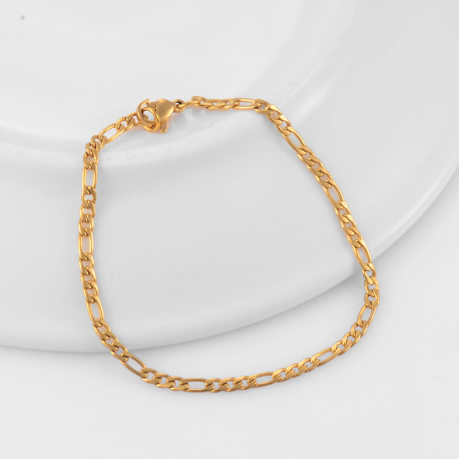 Classic Stainless Steel Figaro Chain Bracelet Jewelry for Men and Women bracelet jewelry