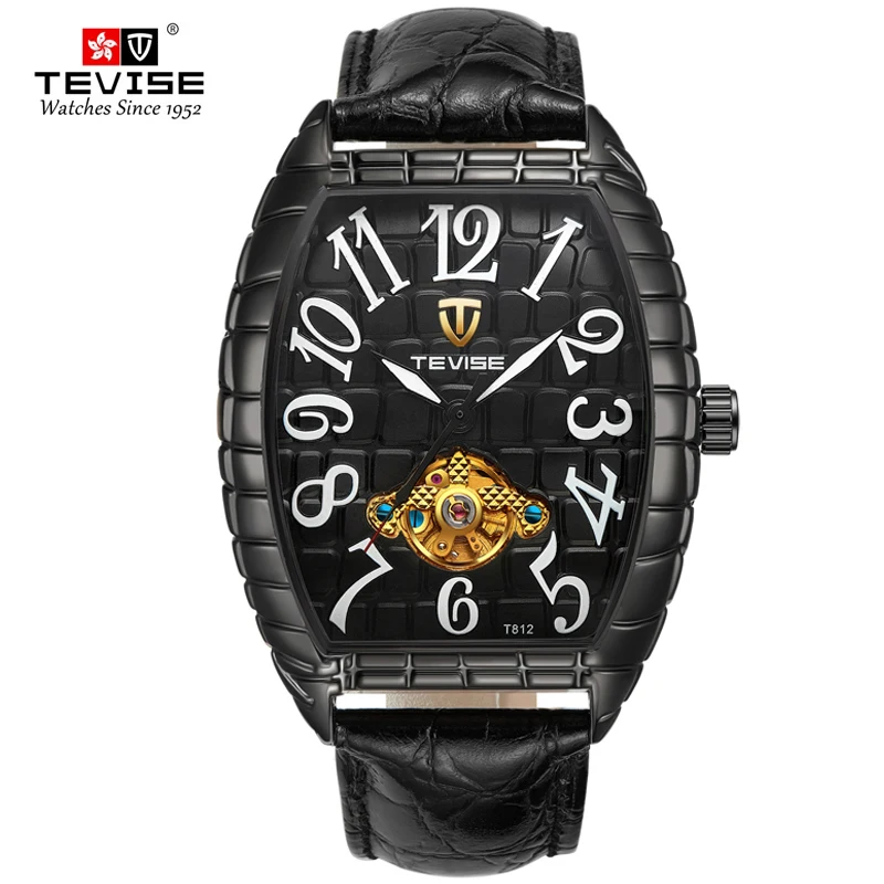

Top Brand TEVISE Men Watches Automatic Mechanical Watches Sports Business Fashion Square Clock Relogio Automatico Masculino