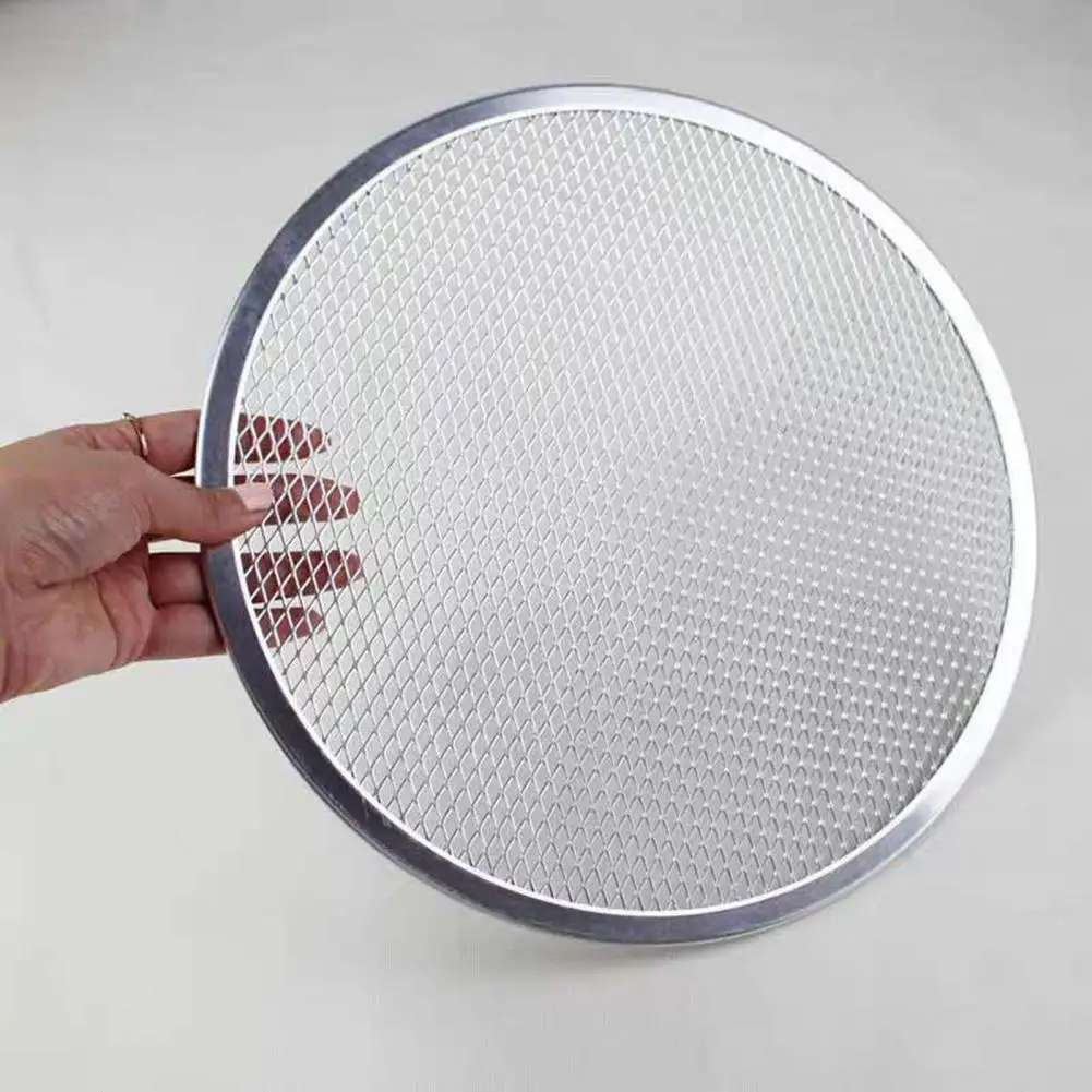 Durable Pizza Baking Tray Scratch Resistant Pizza Pan Non-stick Round Heat-resistant Baking Tray