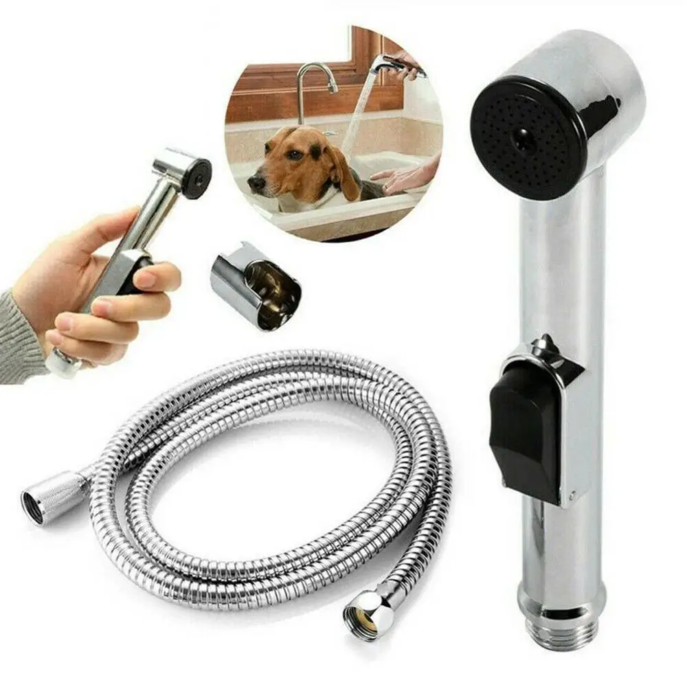

Handheld Toilet bidet sprayer set Kit Stainless Steel Hand Bidet faucet for Bathroom hand sprayer shower head self cleaning