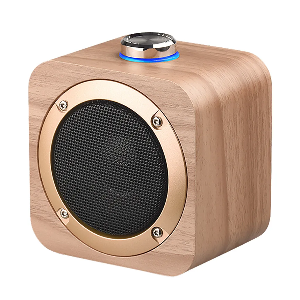 20 # HIFI портативный беспроводной динамик Blueteeth деревянный стереозвук сабвуфер