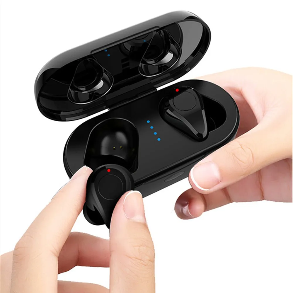 Wireless Bluetooth 5 0 Earphone Earbuds With Charge Box True Wireless Noise Reduction In Ear Waterproof Sports Earpiece TWS Q6