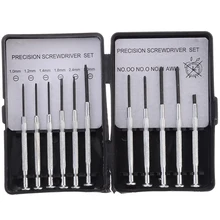 11pcs Precision Screwdriver Set Mini Jewelry Glasses Watch Clock Screwdrivers Repair Hand Tool Kit