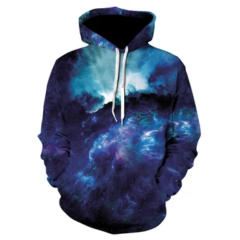 

Space Galaxy Hoodies 3D Hoody Casual Pullovers Hoodie Sweatshirt Tops Unisex Nebula Hooded Top Dropship men clothes 2019