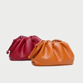 

Cloud Cross-body Packet 2020 nian New Style French Armpit Shoulder Bag Soft Leather Dumpling Bag Fashion Classic WOMEN'S Bag
