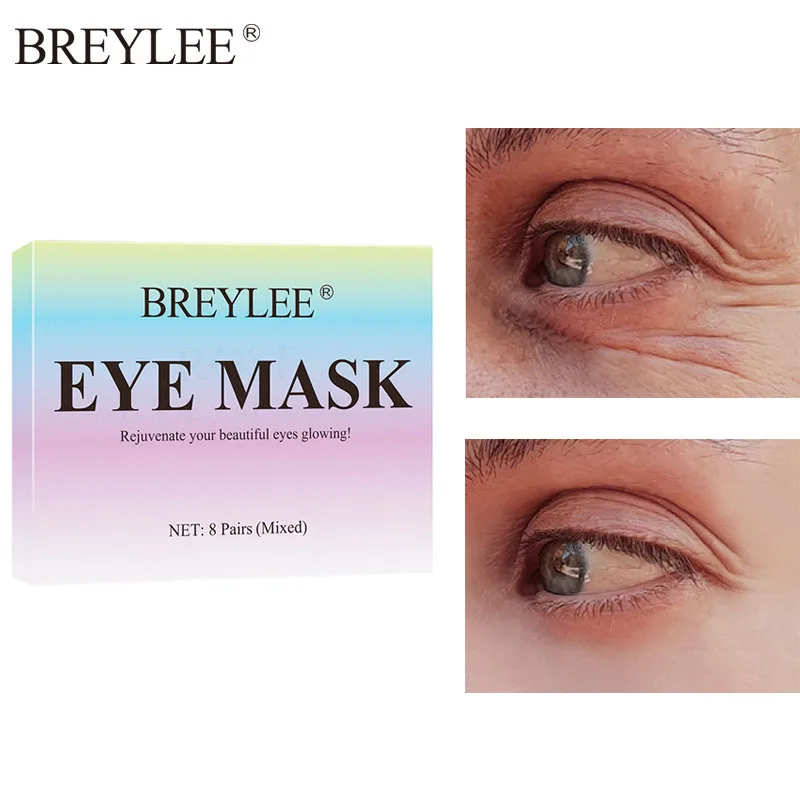 

BREYLEE Eye Mask Anti Wrinkle Remove Eye Bags Dark Circles Whitening Moisturizing Eye Patch Fade Fine Lines Brighten Skin Care