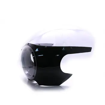 

5 3/4" Front Headlight Fairing Windshield Guard For Harley Dyna Sportster 883