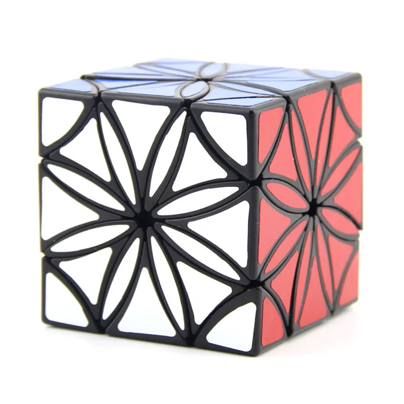 [Синий лепесток цветок Рубика Кубик черно-белый с узором] новые продукты Кубик Рубика гладкая игрушка ненормальный куб