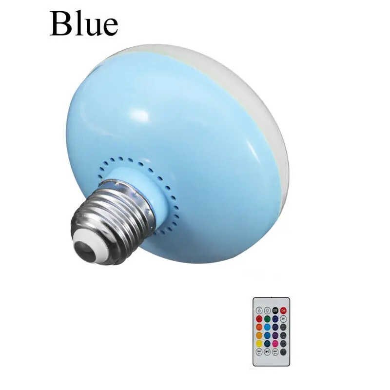 RGB Новинка Горячая Мини Bluetooth лампа E27 12 Вт RGB светодиодный Bluetooth Drahtlose Fernbedienung Musik Lautsprecher Birne - Цвет: RGB