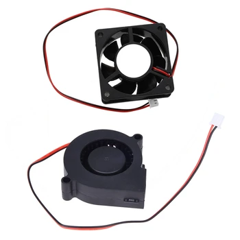 

2 Pcs Cooler Fan: 1 Pcs 60mm x 25mm PC CPU Cooling Fan 24V 2 Pin & 1 Pcs 2 Pin Connector Brushless DC 24V 0.15A Turbo Blower Coo