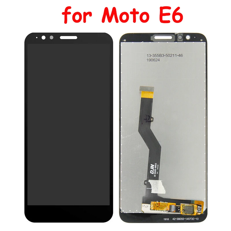 ЖК дисплей для Motorola Moto E6 Plus PAGA0004 play экран + сенсорный дигитайзер Датчик сборка