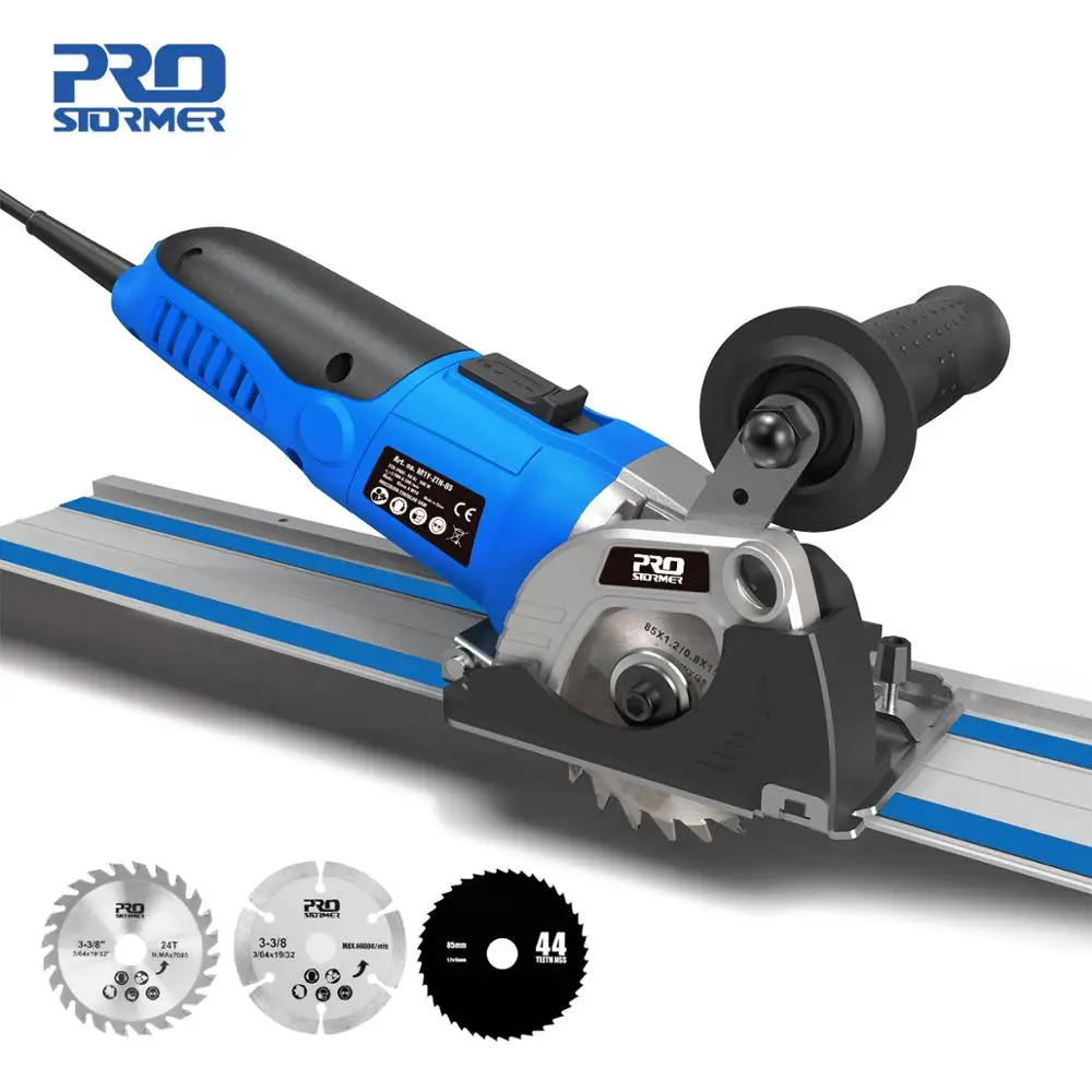120V/230V мини циркулярная пила 500 Вт с глубоким вырезом для резки дерева и металла