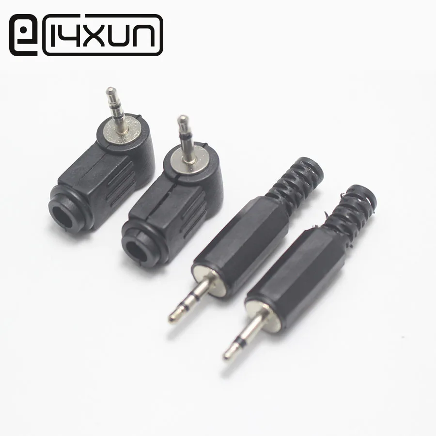 

5pcs 2.5mm 2Pin 3Pin Audio Plug 2.5 Mono Setreo Headset jack Headphone Connector Microphone DIY Parts Black