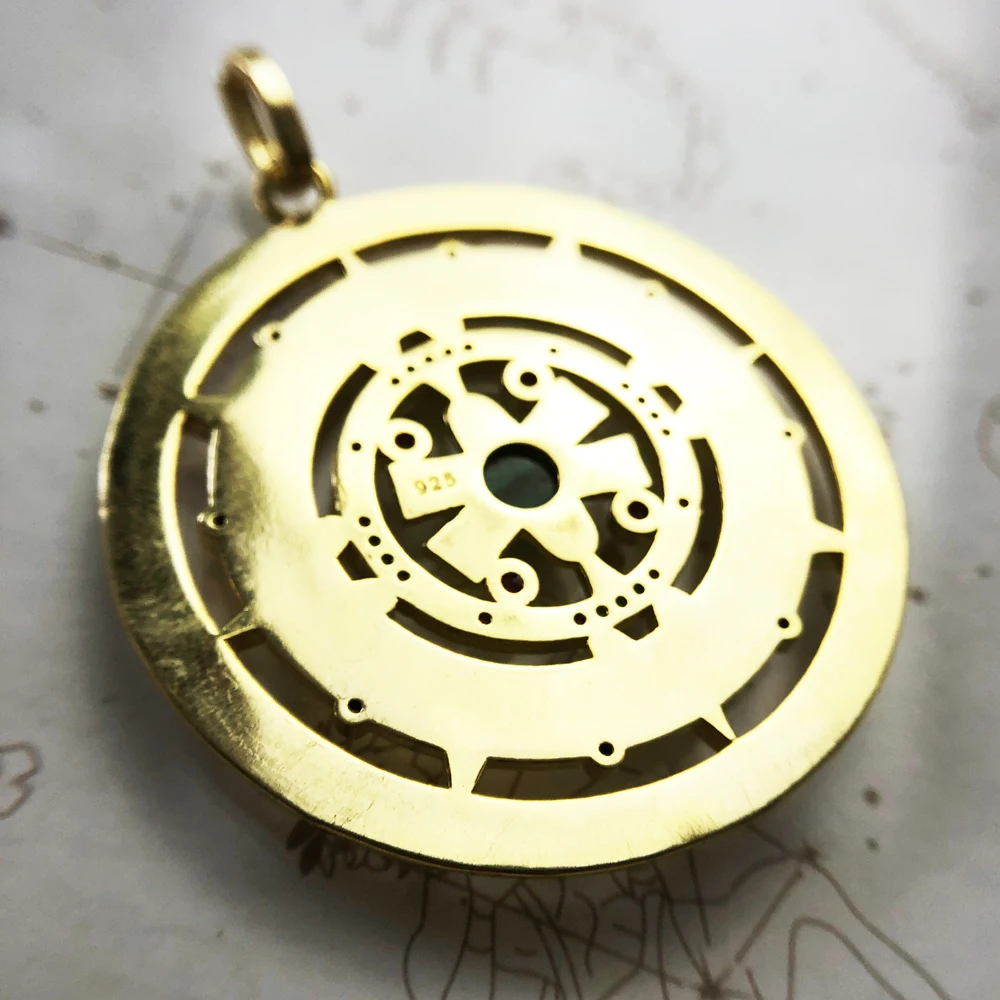 Pendants Golden Mythical Aztec Amulet,2020 New Jewelry Vintage 925 Sterling Silver Accessories Powerful Magic Gift For Women - Image 4