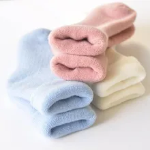 Женские зимние утепленные теплые носки-тапочки повседневные домашние махровые носки для сна однотонные мягкие носки, тапочки нескользящие носки# Z