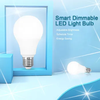

2020 WiFi Smart Bulb 100-245V 806LM E27/E26 Cold/Warm Smart Light Bulb Voice Control Work With Alexa Google Home Smart Lights
