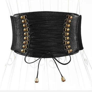 

Women's Fashion Elastic Stretch Wide Band Corset Waist Belt