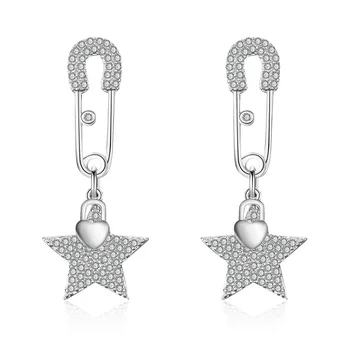 

Feehow net red same ins popular personalized pin star earrings wholesale