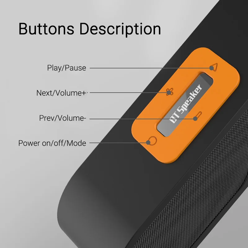 Динамик EARDECO Bluetooth с сабвуфер Hi-Fi Колонка портативный динамик для открытого воздуха музыка беспроводной динамик s громкий динамик бас TF FM