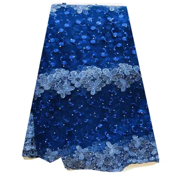 

Nigerian Lace Fabrics 2020 With stones African French Net Lace Fabric Embroidered Tulle Mesh Lace