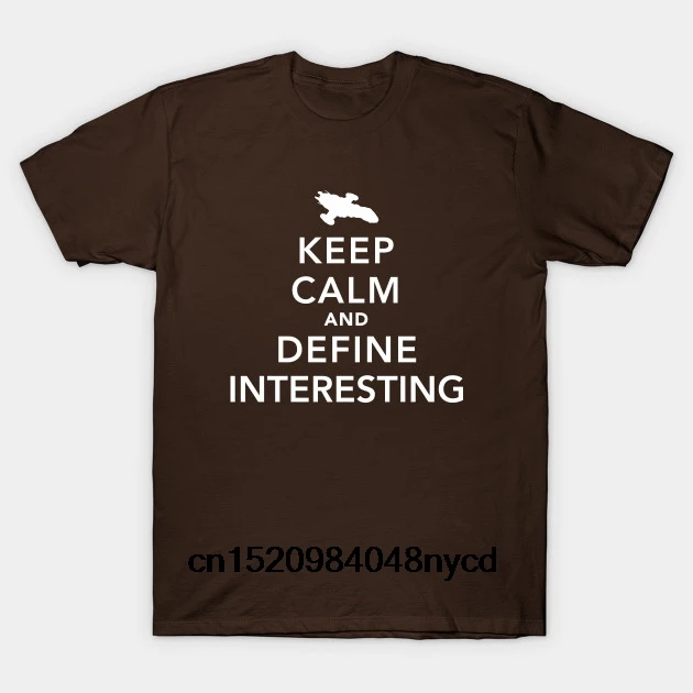 Printed Men T Shirt Cotton tShirt O-Neck Short-Sleeve New Style Keep Calm and Define Interesting Parody Women T-Shirt |