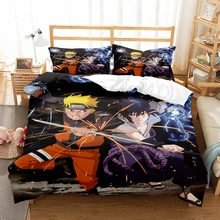 Kakashi Bedding Sets Japan Anime Game Figure Kawaii Girl 3D Printed Duvet Cover Sets Otaku Bedclothes Bed Cover Sets Boho Décor