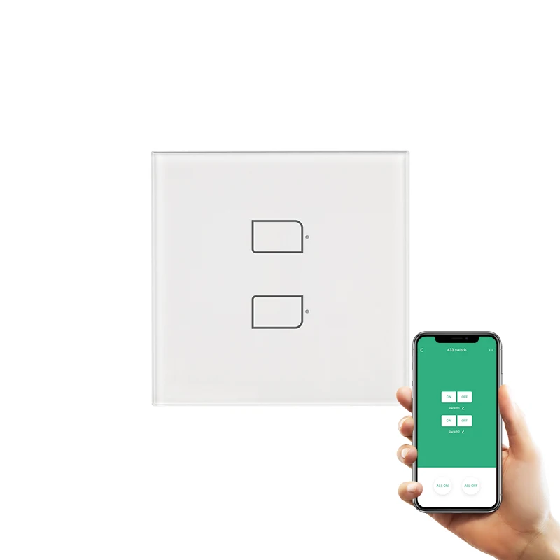 BroadLink Bestcon TC2S EU/UK Wall Touch Switch Universal Remote Controller works with Alexa Google Assistant Smart Home
