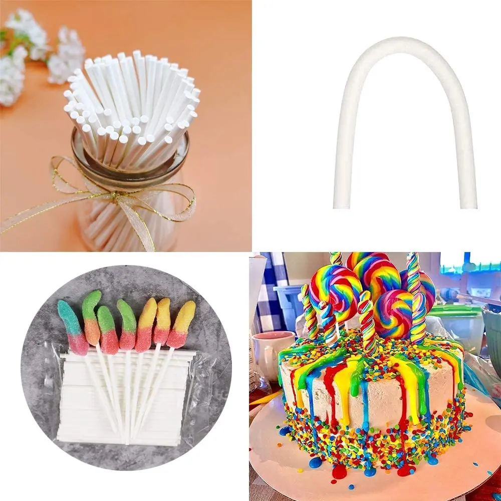 50/100PCS 8/10/15cm Eco-friendly Lollipop Sticks for Cake Pops Non