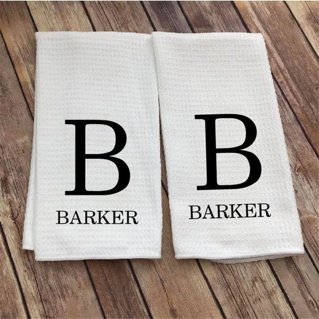 2pcs Dish Towel With Kitchen Utensils Custom Name Kitchen Towel