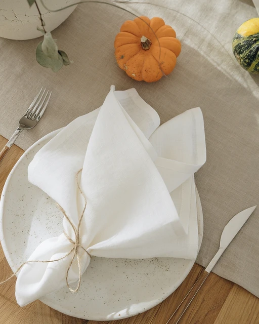 Linen dinner napkins 100. Wedding linen napkins. Gray linen napkins of pure  linen. White wedding napkins. Elegant wedding napkins. Wholesale