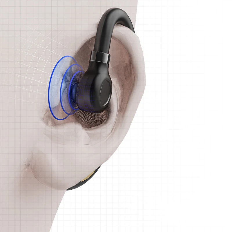 K50 Tws ушной крючок Bluetooth гарнитура Tws половина движения стерео управление бизнес мини беспроводная гарнитура