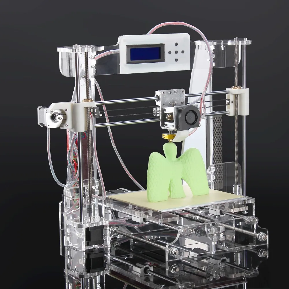 DIY 3D принтер RepRap Prusa акрил I33 D комплект для показа машина с 2 ЖК-нить rolos