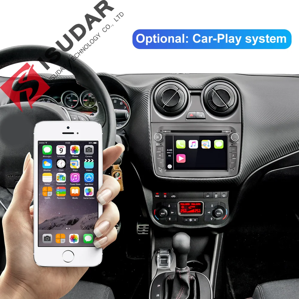 Isudar 1 Din Auto Radio Android 9 For Alfa Romeo Mito 2008- Octa Core RAM 4G ROM 64G Car Multimedia