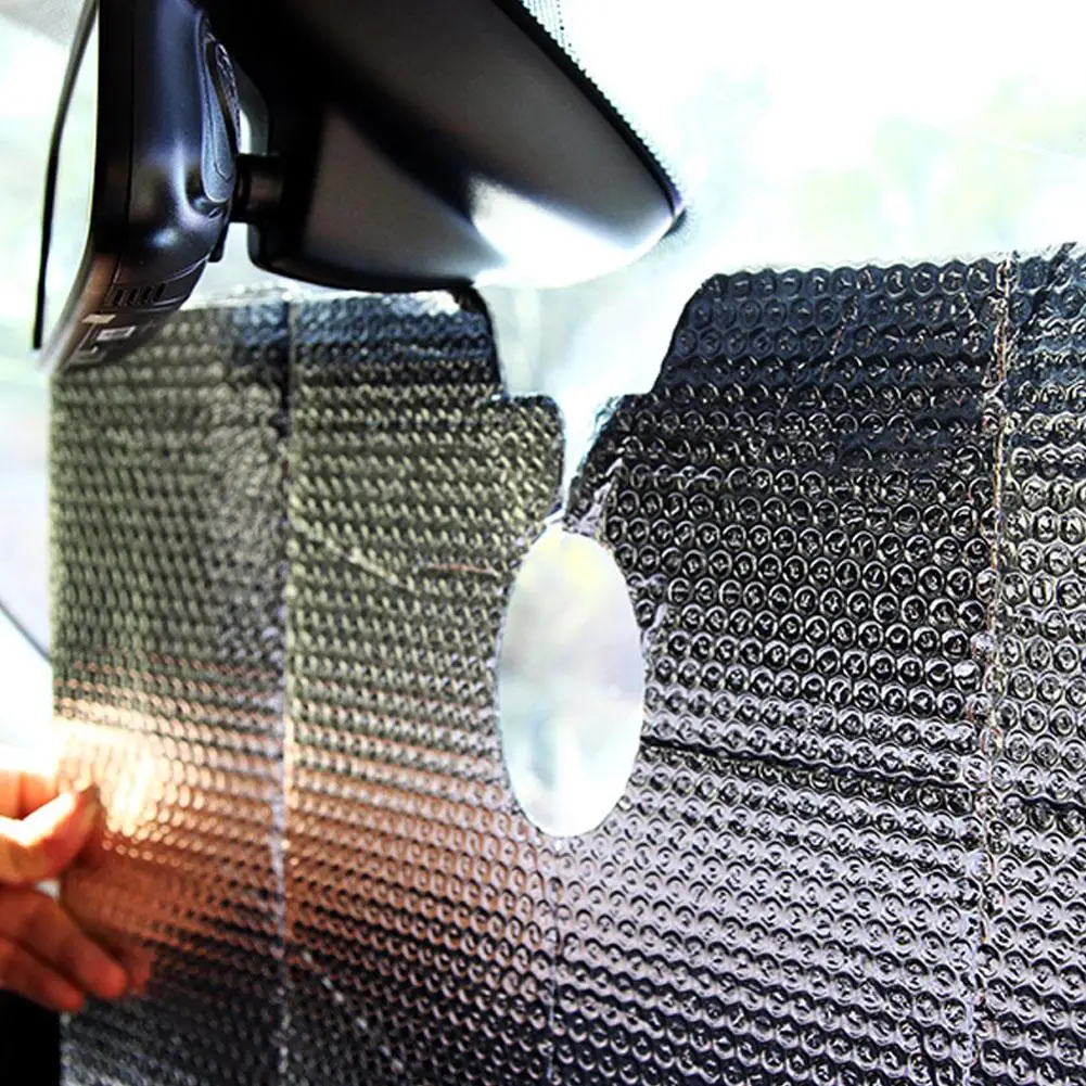 Воздушно пузырьковый складной солнцезащитный блок из алюминиевой фольги сделай