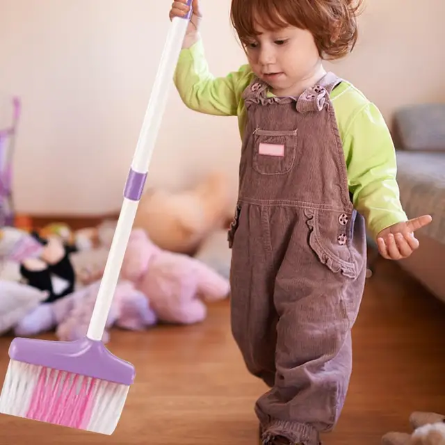 Children's Simulation Mini Cleaning Tools Play House Boy Girl Broom Mopping Bucket Toy Set Children Do Housework Tools 5
